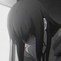 超酷黑色系女生头像不露脸动漫超酷黑色女头