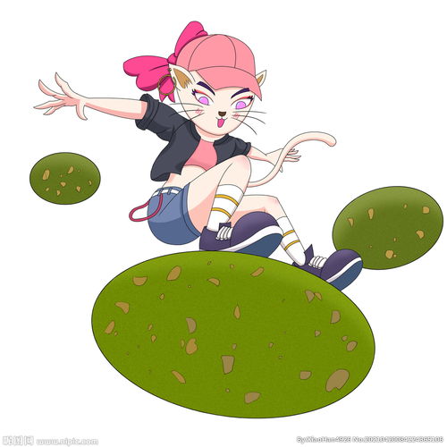 潮流卡通猫曲奇饼干插画手绘图片