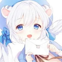 蓝色系列头像卡通女生蓝色系唯美头像