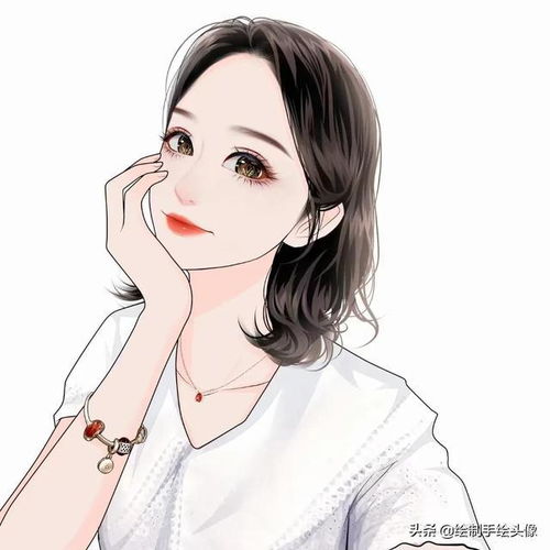 30岁短发女士漫画头像,一定要剪一次短发,网友说真好看