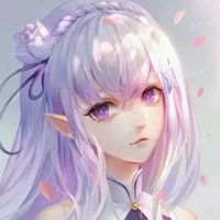梦幻冰紫色星空少女动漫头像图片