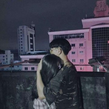 两人同框背影甜蜜情侣头像