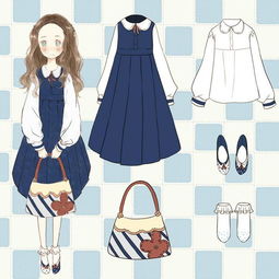 令人怦然心动的好看水手服连衣裙动漫少女