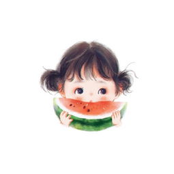 求这个小孩吃西瓜的男孩情侣头像