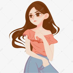 卡通美女人物设计素材图片免费下载千库网