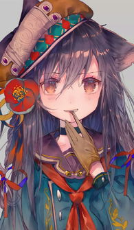 动漫图集,叼着扑克牌的小姐姐太调皮了吧