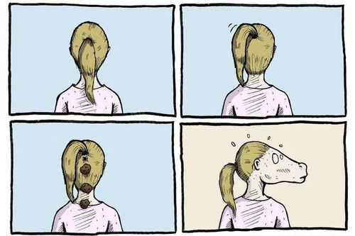 14幅无厘头的四宫格漫画,结局出人意料,充满幽默感