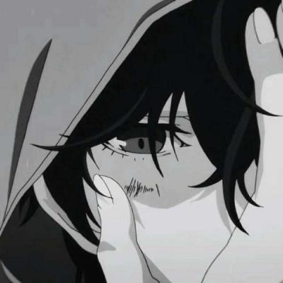 黑暗很丧的头像动漫少女可爱点