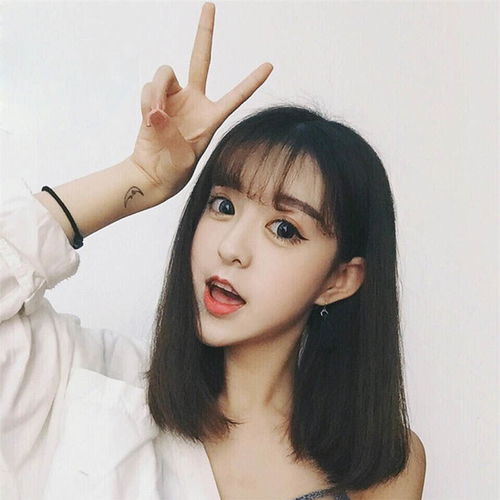 2019新品假发女中长短发学生中分内扣卷发圆脸空气刘海波波bobo头