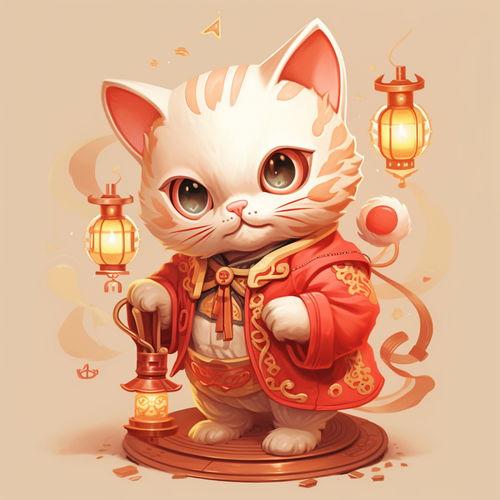 简约卡通3d招财猫素材图片海报设计下载请至来源处