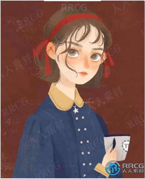 小清新精致知性美女人物头像手绘原画插画集