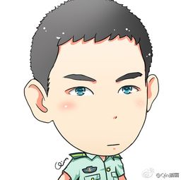 武警陆军军人兵哥哥各类卡通插画