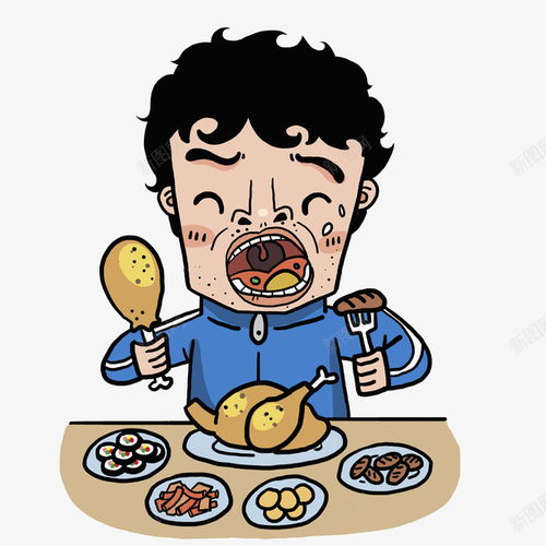 吃饭的穿运动服的人物设计图片免费下载页面网页平面电商创意素材运动服素材