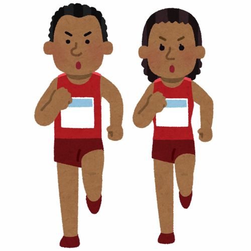 跑步的人赛跑马拉松运动会卡通插画免扣素材手绘png14插画运动比赛健身