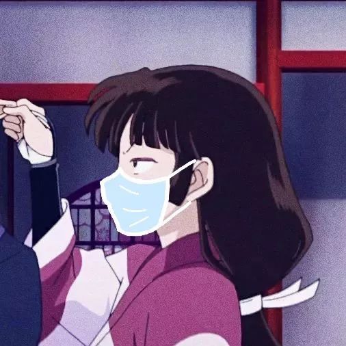 抖音超火的口罩情侣头像,单身人士非常羡慕