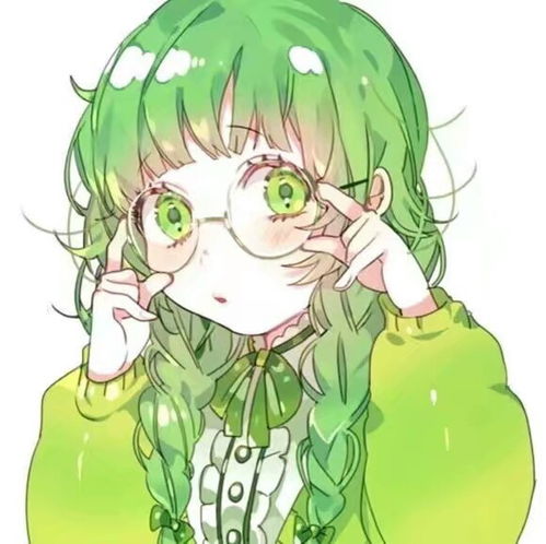 头像绿色系动漫女头像
