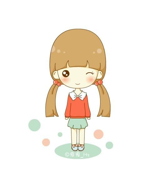 求如下图一系列的卡通女孩头像