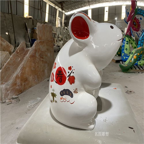珠海玻璃钢雕塑定做,新年美陈卡通雕塑-黄页88网