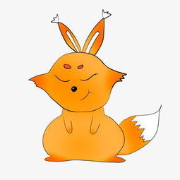 黄色的小狐狸手绘插画图片素材其他格式下载动漫人物大全