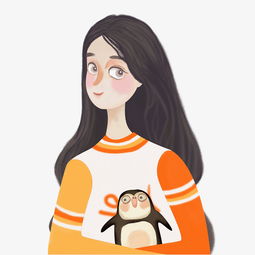 抱着玩具的小女孩手绘设计图图片素材其他格式下载动漫人物大全