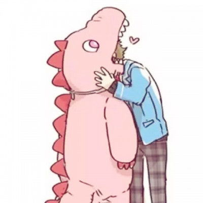 今天是周日也不休息走上一波卡通情头一男一女简约