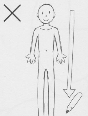 绘画技能干货素描技巧动漫男性人物全身的画法