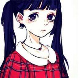 怀旧啊,怀旧,急急急,求一张双马尾齐刘海红色娃娃衫女孩动漫头像
