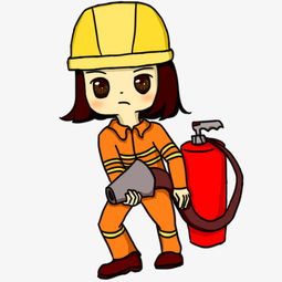 手绘消防安全消防女兵人物插画图片素材其他格式下载动漫人物大全