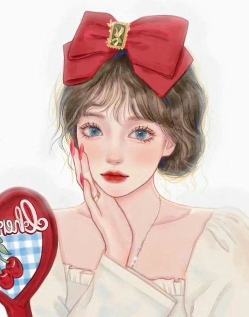 好看唯美小清新插画女生动漫头像