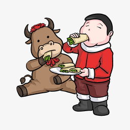 立春吃食物的小男孩图片素材其他格式下载动漫人物大全