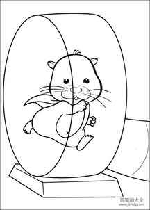 卡通人物简笔画仓鼠管家简笔画图片3