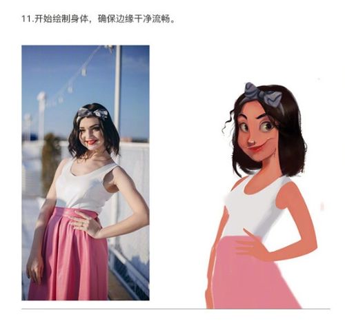 ps基础教程教你制作手绘卡通人物
