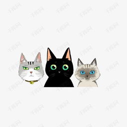 卡通粉色元素卡通小猫咪素材图片免费下载高清装饰图案png千库网图片编号42177