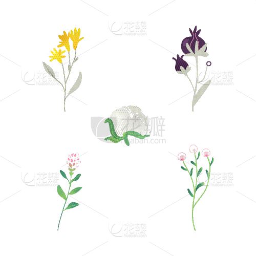 植物,绿色,抽象,卡通,计算机图标,分离着色,自然,请柬,复活节,布置绿树