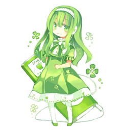 四叶草女孩手绘