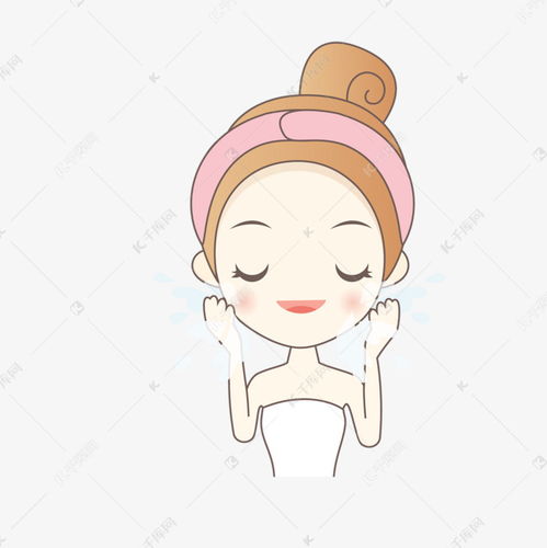 卡通手绘女spa美容设计素材图片免费下载千库网