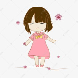 卡通动漫可爱女孩素材图片免费下载千库网
