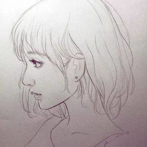 手绘小姐姐教你用铅笔画小姐姐