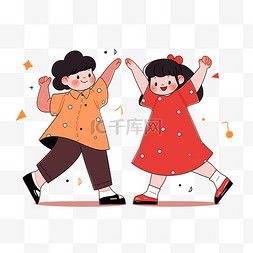 手绘卡通橙色衣服女孩图片手绘卡通橙色衣服女孩图片素材免费下载千库网