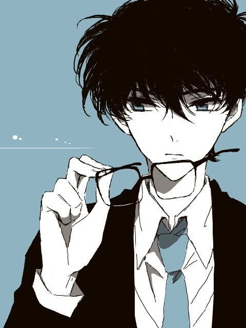 这个黑发穿西服斜眼看眼镜的男生是哪个动漫人物