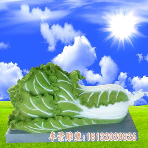 玻璃钢仿真白菜雕塑福建玻璃钢雕塑仿真白菜订制