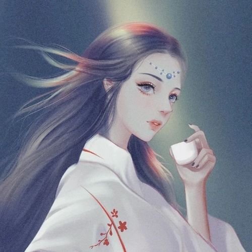 手绘梦幻动漫女生头像
