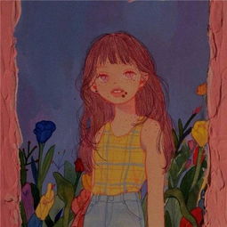 女生卡通系列朋友圈背景图片2018你只我的苦就别劝我大度