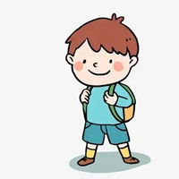 学生动漫头像女生校服穿校服背书包的动漫女学生头像