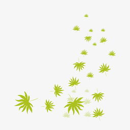 手绘植物树叶漂浮的叶子图片素材其他格式下载动漫人物大全