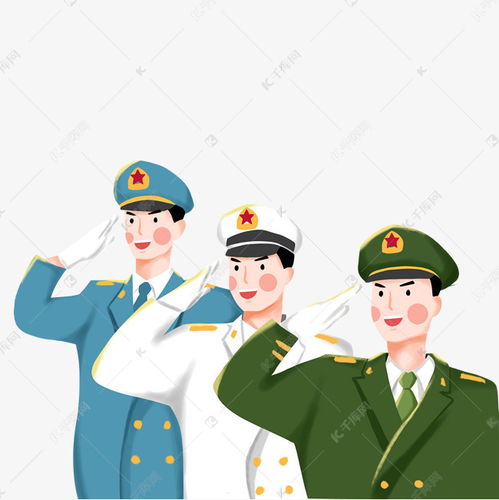 解放军海军陆军敬礼素材图片免费下载千库网