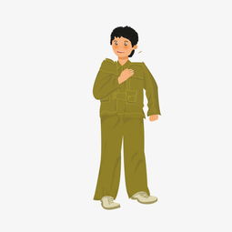 穿军装开心的小男孩图片素材其他格式下载动漫人物大全