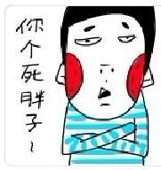 黑头发红脸蓝衣服的搞笑表情,可2b了内种重点是女生的