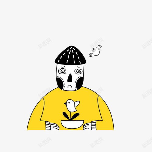卡通人物眩晕苹果飞免抠png设计图片免费下载页面网页平面电商创意素材夸张人物素材