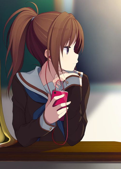 单马尾的二次元小辣妹